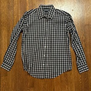 Brooks brothers plaid button down shirt boys size M